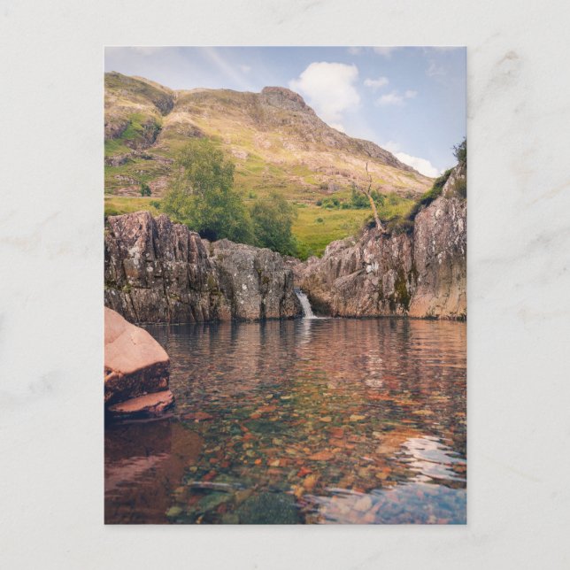 Glencoe Waterfall Pool Holiday Postcard (Front)
