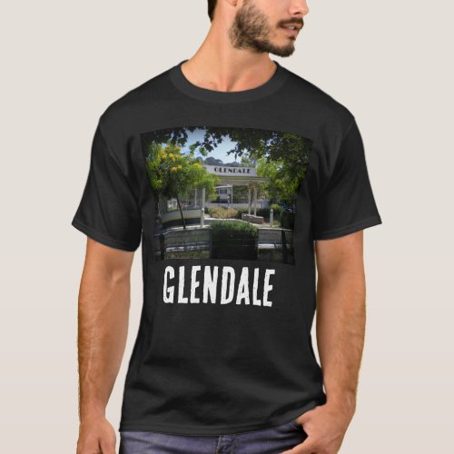 Glendale, California Adams Square Richfield Gas Station Mini-Park T-Shirt