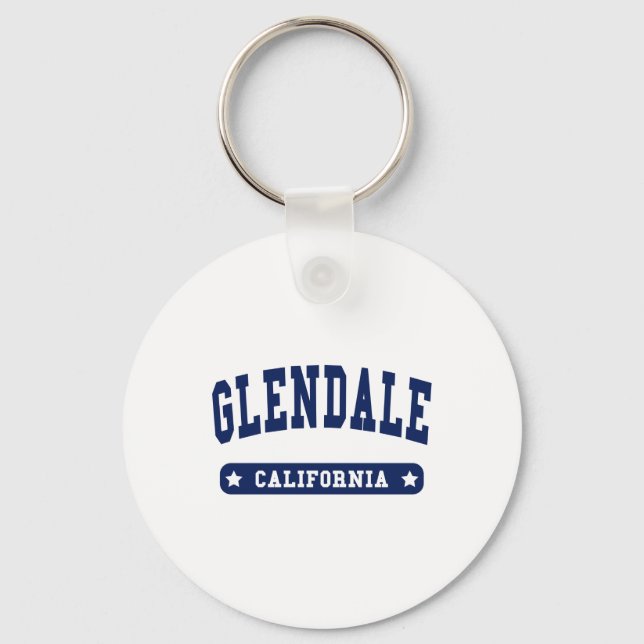 Glendale California College Style tee shirts Keychain (Front)