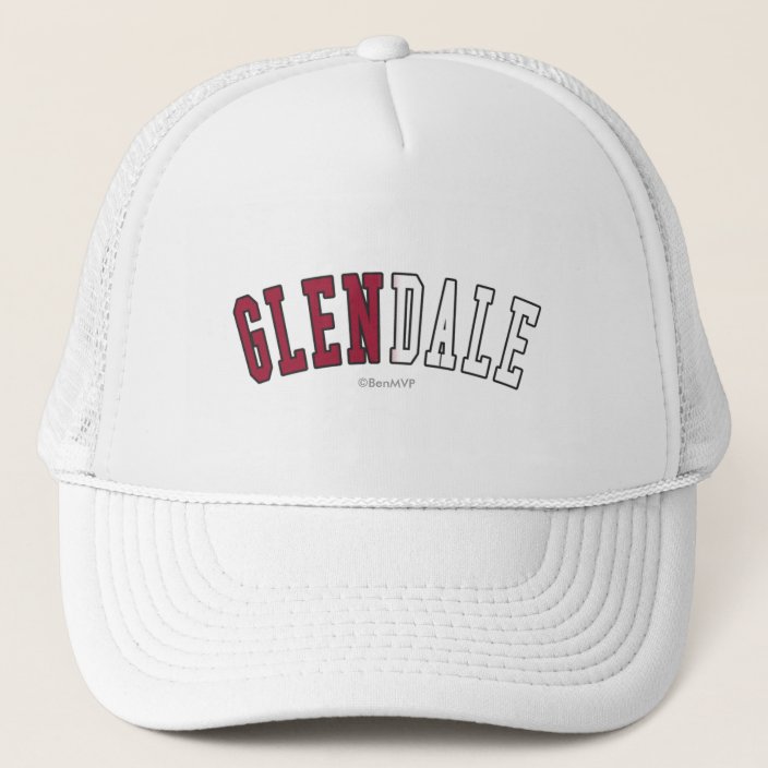 Glendale in California State Flag Colors Trucker Hat
