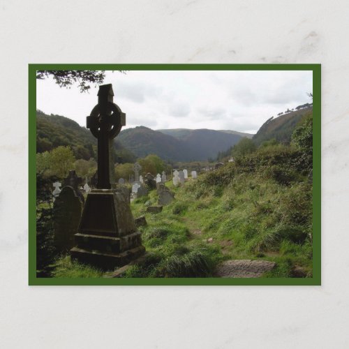 Glendalough Celtic Cross Postcard
