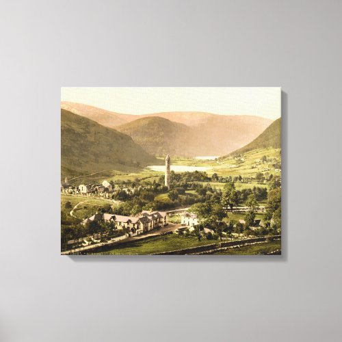 Glendalough Co Wicklow vintage Ireland print