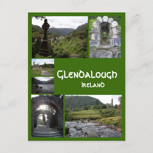 Glendalough Collage Postcard