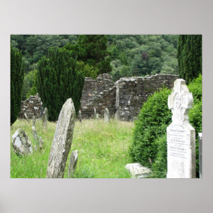 Glendalough, Ireland Cemetery Poster