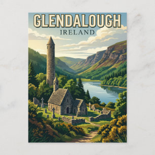 Glendalough Ireland Postcard