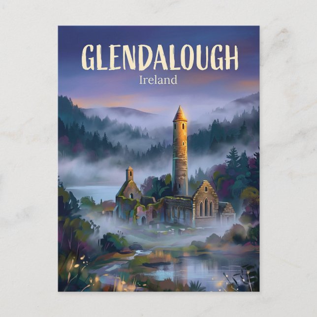 Glendalough Monastic Site Ireland Postcard (Front)