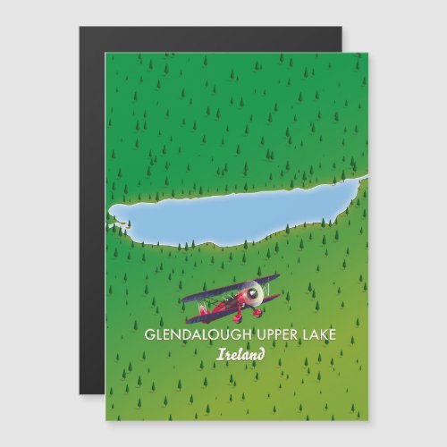 Glendalough Upper Lake Ireland map