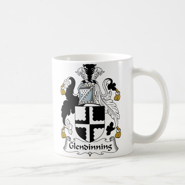 Glendinning Family Crest Coffee Mug (Right)
