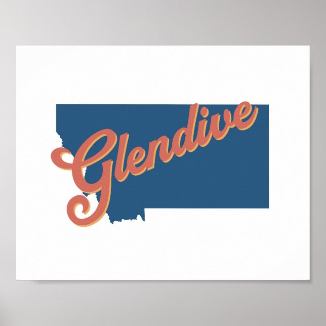 Glendive, Montana state print (Front)