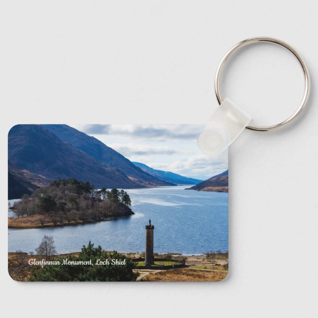 Glenfinnan Monument, Loch Shiel, Scotland Keychain (Front)