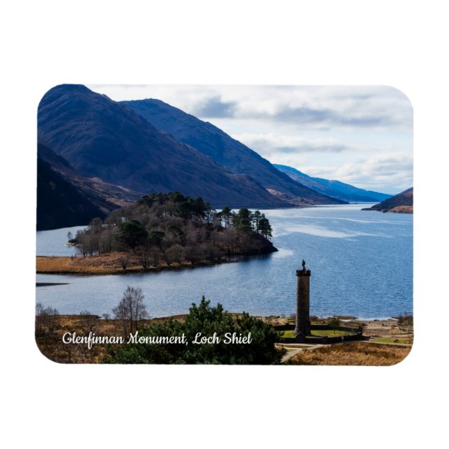 Glenfinnan Monument, Loch Shiel, Scotland Magnet (Horizontal)