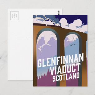 Glenfinnan Viaduct Scotland Postcard