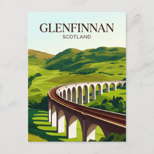Glenfinnan Viaduct Scotland Postcard