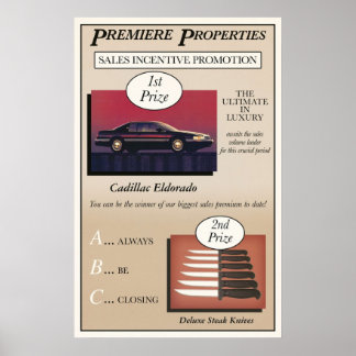 Glengarry Glen Ross Sales Poster