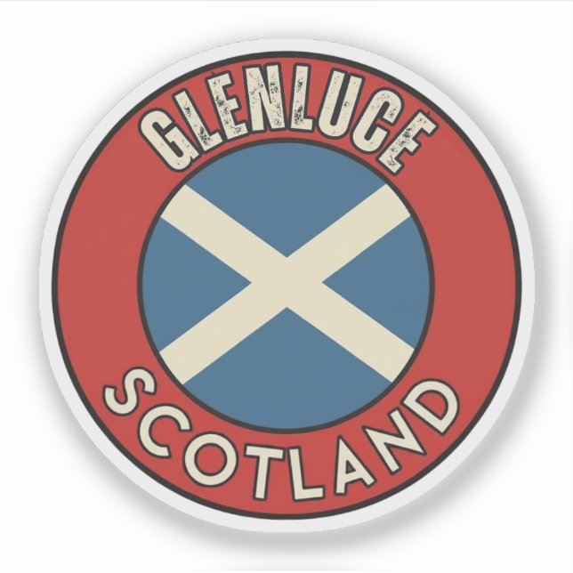Glenluce, Scotland Sticker (Front)