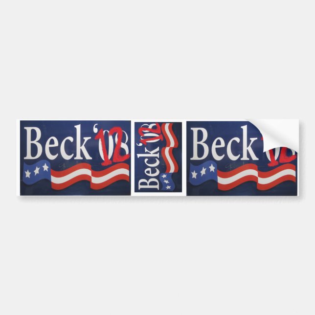 Glenn Beck 2012 Bumper Sticker (Front)