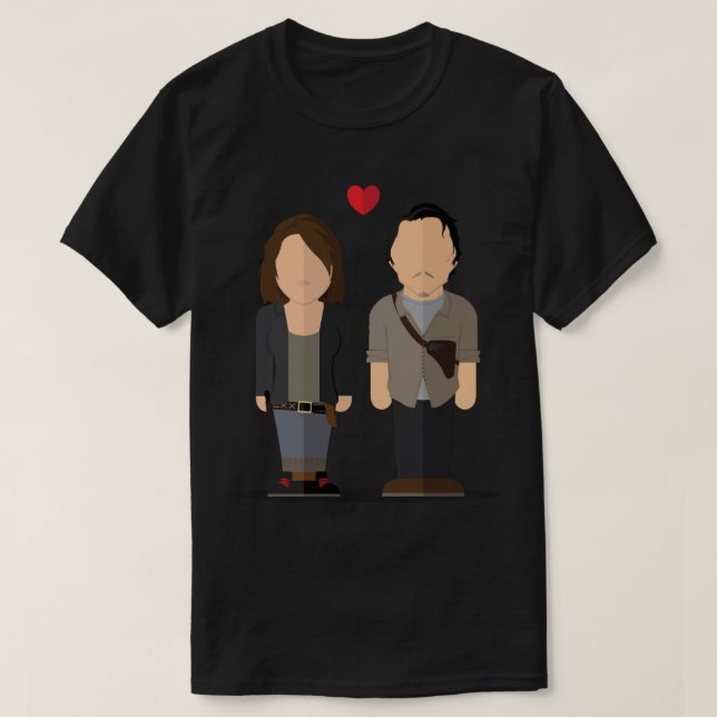 Glenn & Maggie TWD Sticker.png T-Shirt (Design Front)
