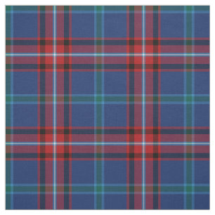 Glenn Tartan Pattern Blue Irish Plaid Fabric