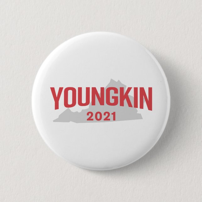 Glenn Youngkin for Virginia Governor Button (Front)