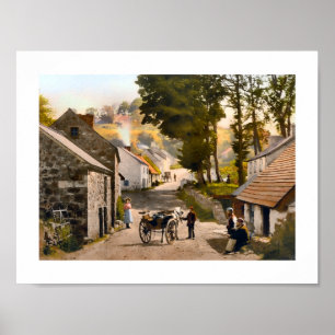 Glenoe Village, County Antrim, Ireland Poster