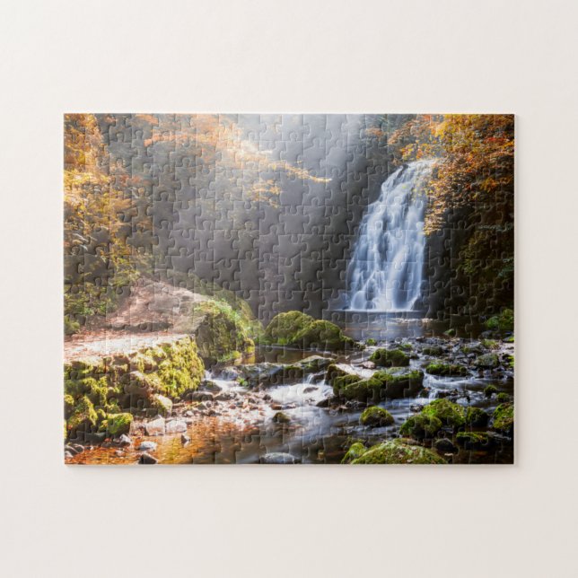 Glenoe Waterfall | County Antrim, Northern Ireland Jigsaw Puzzle (Horizontal)