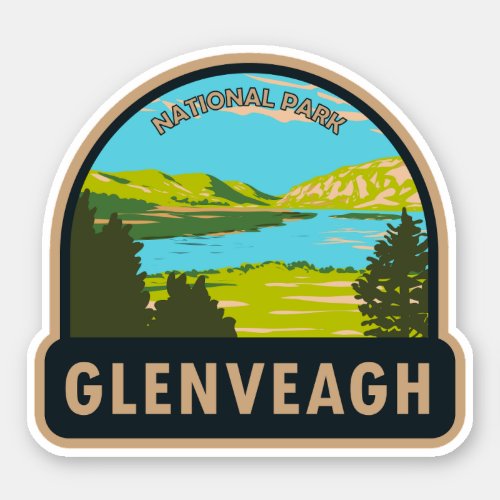 Glenveagh National Park Ireland Lough Veagh Travel Sticker
