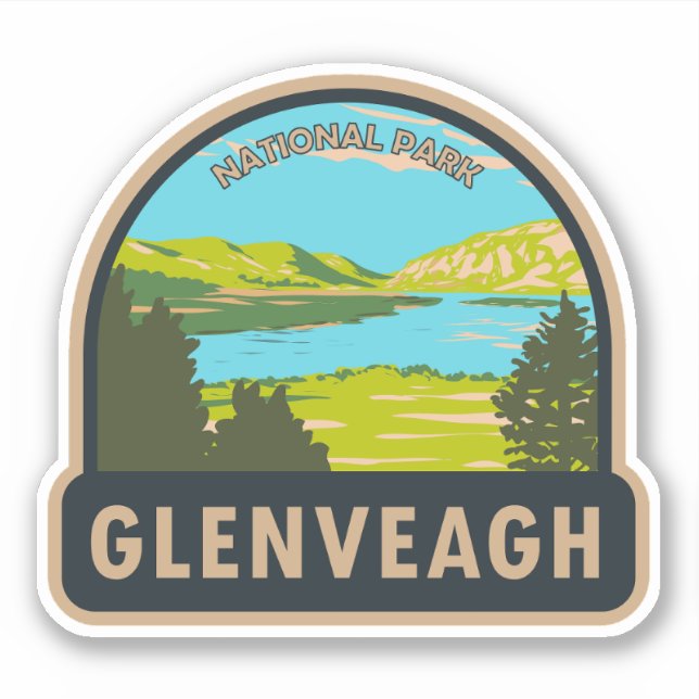 Glenveagh National Park Ireland Lough Veagh Travel Sticker (Front)