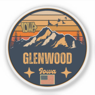 Glenwood, Iowa Ia, United States Sticker