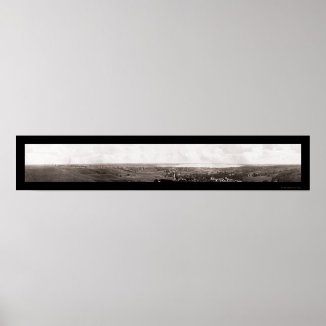 Glenwood MN Panorama Photo 1913 Poster (Front)