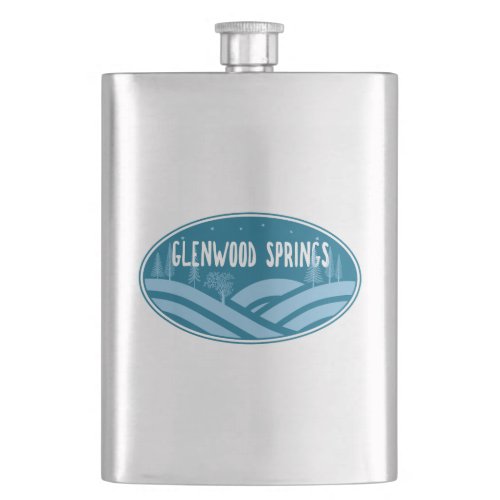 Glenwood Springs Colorado Outdoors Flask
