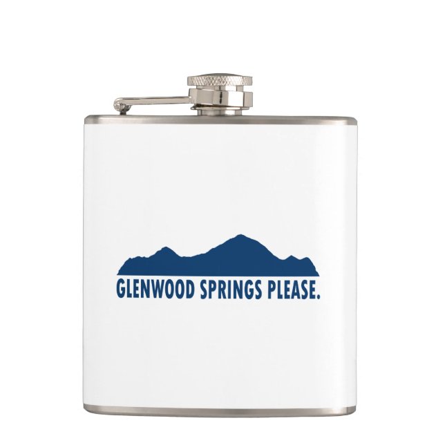 Glenwood Springs Colorado Please Flask (Front)