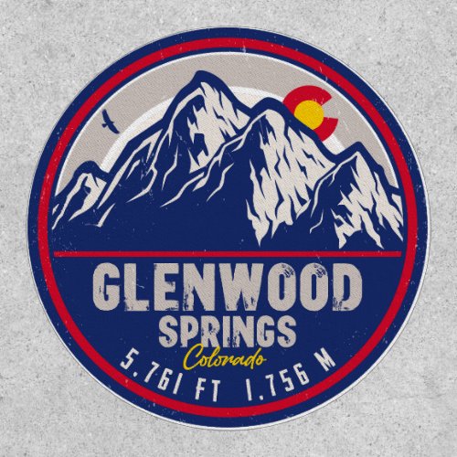 Glenwood Springs Colorado Ski Hiking Souvenirs Patch