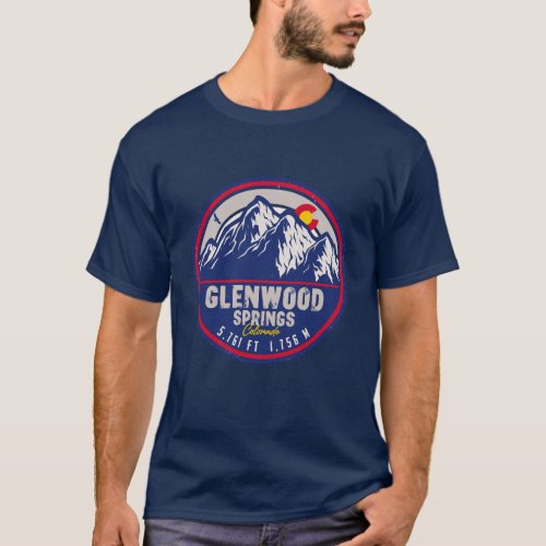 Glenwood Springs Colorado Ski Hiking Souvenirs T_Shirt