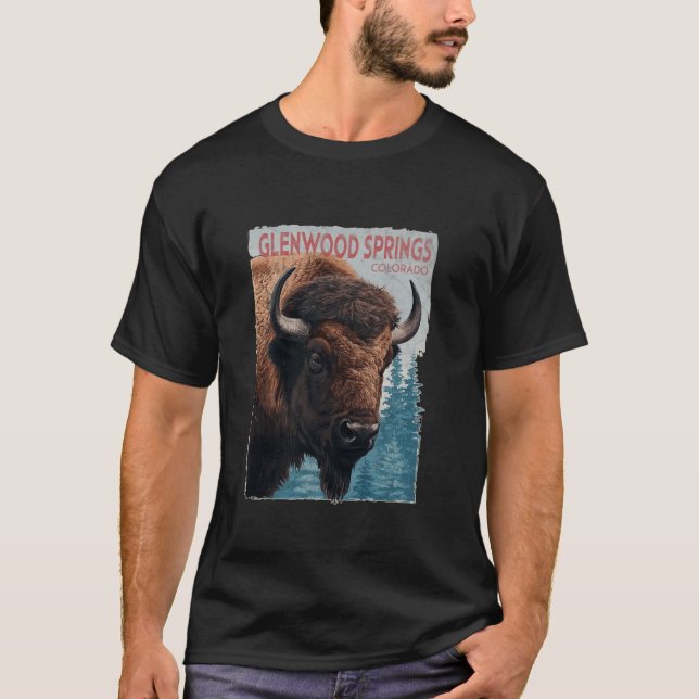 Glenwood Springs Mountains Colorado Hiking Outdoor T-Shirt (Front)