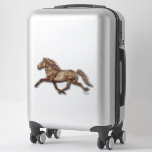Gletta in Bronze Icelandic Horse Sticker