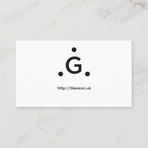 Glexicon UK Business Card