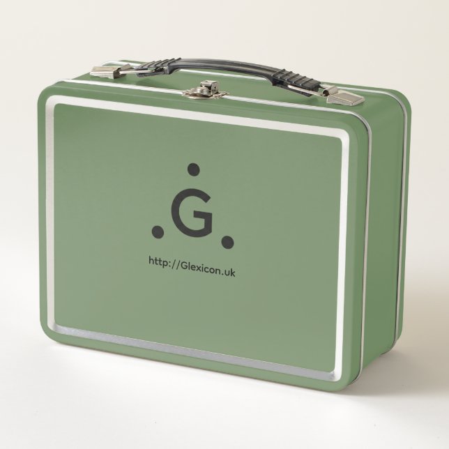 Glexicon UK Metal Lunch Box (Front)