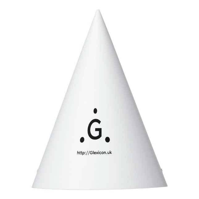 Glexicon UK Party hat (Front)