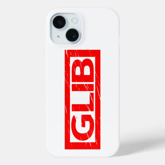 Glib Stamp Case-Mate iPhone Case (Back)