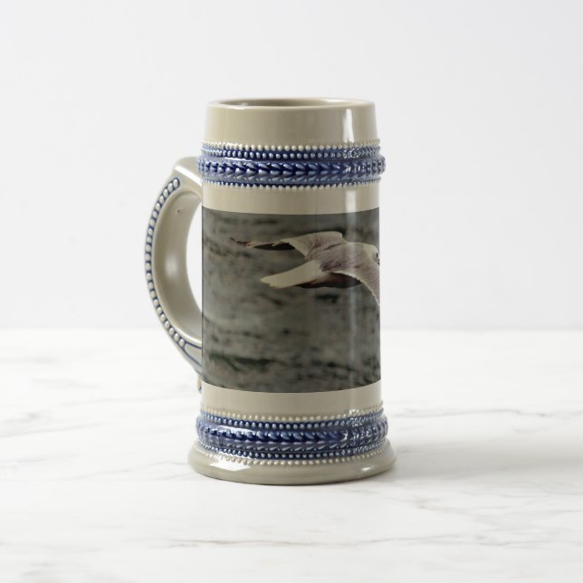 Glide Gray/Blue 22 oz Stein (Front Left)