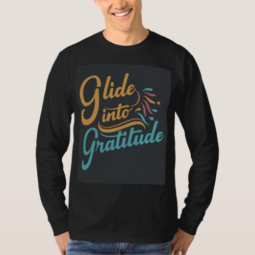 Glide into Gratitude Boys T_Shirt Design