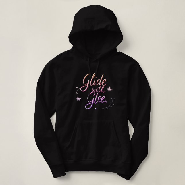 Glide with Glee Women's Hoodie (Design Front)