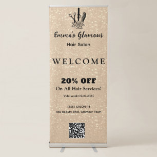 Glided Elegance Salon Retractable Banner