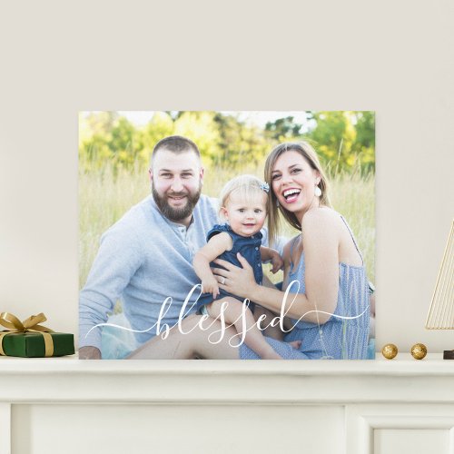 Glided Word Personalized Photo Wrapped Canvas