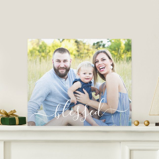Glided Word Personalized Photo Wrapped Canvas Print (Creator Uploaded)