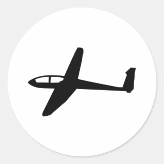 Glider Classic Round Sticker