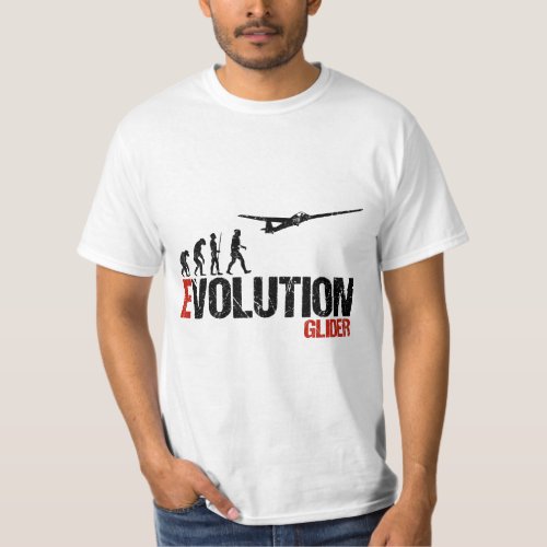 Glider Pilot Evolution Funny for Men Dad T_Shirt