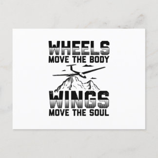 Glider Pilot Gifts - Gliding Thermals Soar Sayings Postcard