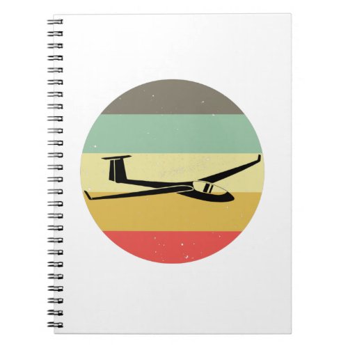 Glider  Pilot Gliding Soaring Sailplane Soar Gift Notebook