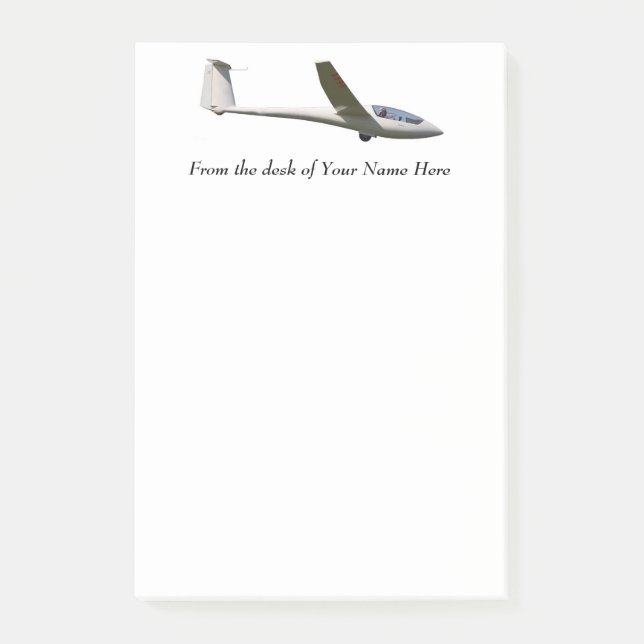 Glider Sailpane Post-It note - Gliding & Soaring (Front)